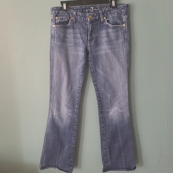 7 For All Mankind Denim - 7 For All Mankind A Pocket Bootcut Denim Jeans Size 31 Medium Wash 7Fam